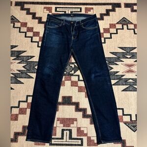 Hudson straight fit dark wash jeans